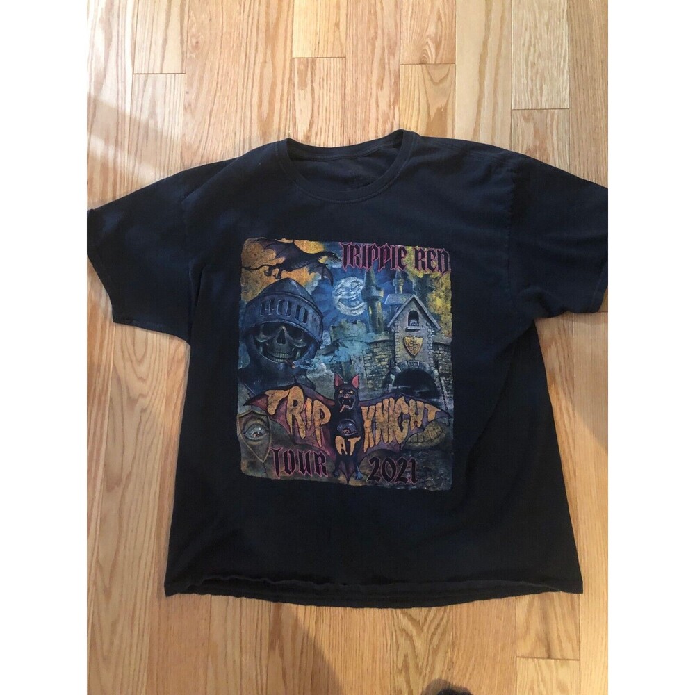 Trippie Red ‘Trip At Knight’ Tour 2021 T-shirt Black Large Men's
